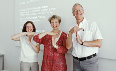 Margarita Becker, Prof. Dr. Petra Dreyer und Mark Childress