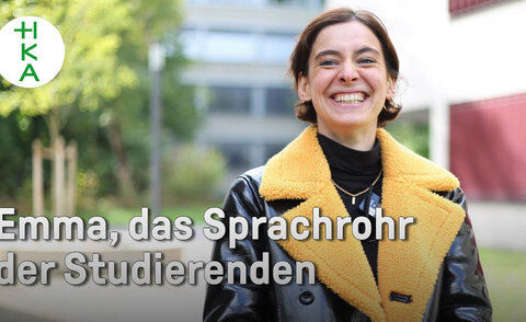Emma berichtet im Video über ihre Verantwortung als Vorsitzende der Fachschaft an der Fakultät Elektro- und Informationstechnik, über ihre Aufgaben, Ziele und konkrete Projekte.