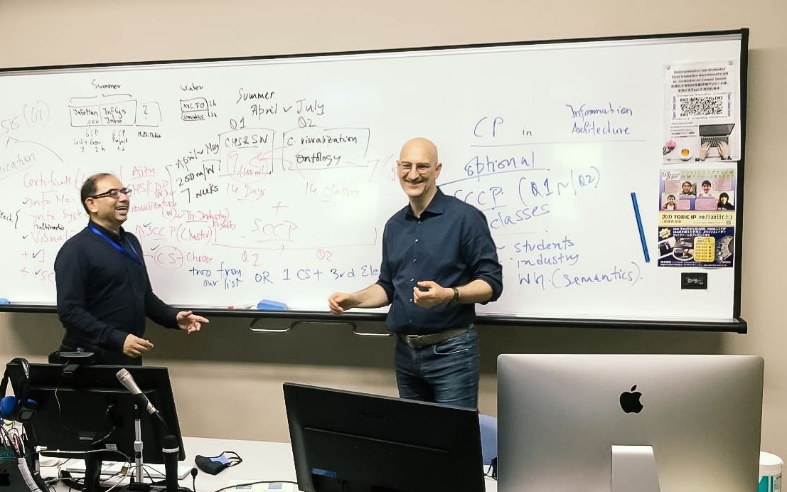 Prof. Roy and Prof. Ziegler developing the certificate program