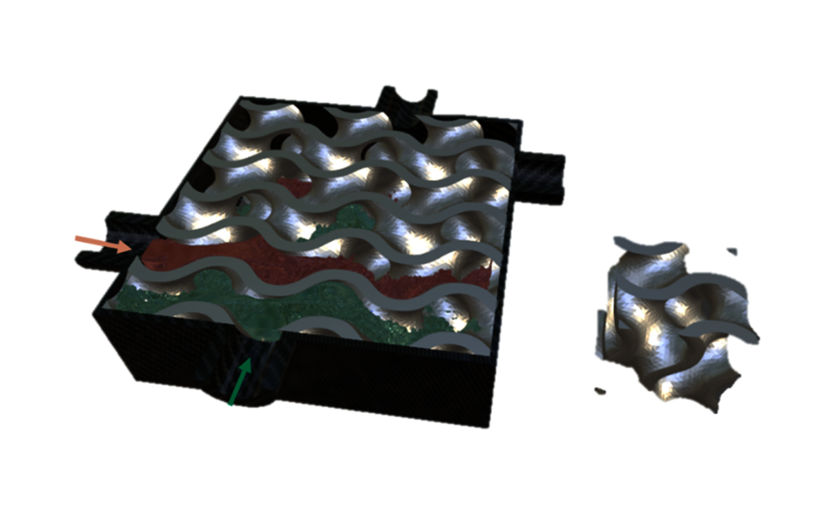 schematic drawing of a foam structure