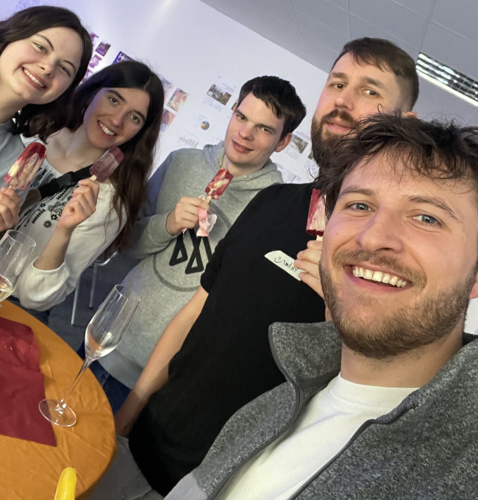 Eis als Überraschung zum Abschluss des Workshops. 