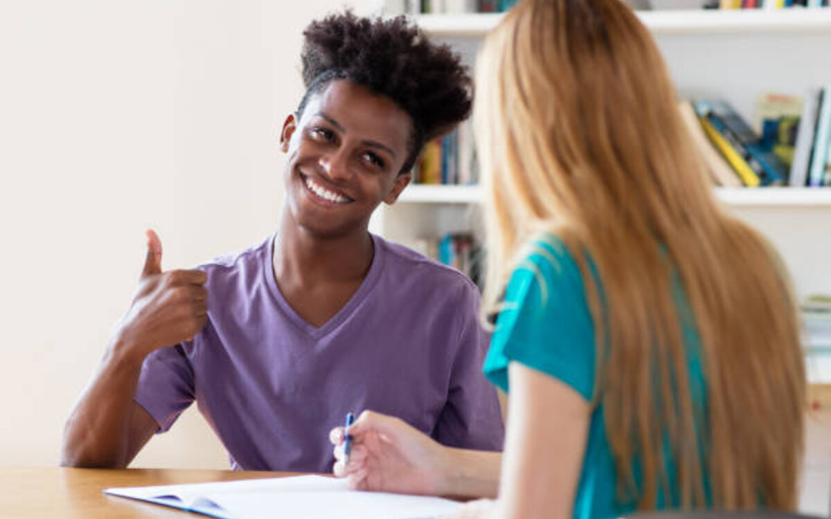 Student bei der Beratung