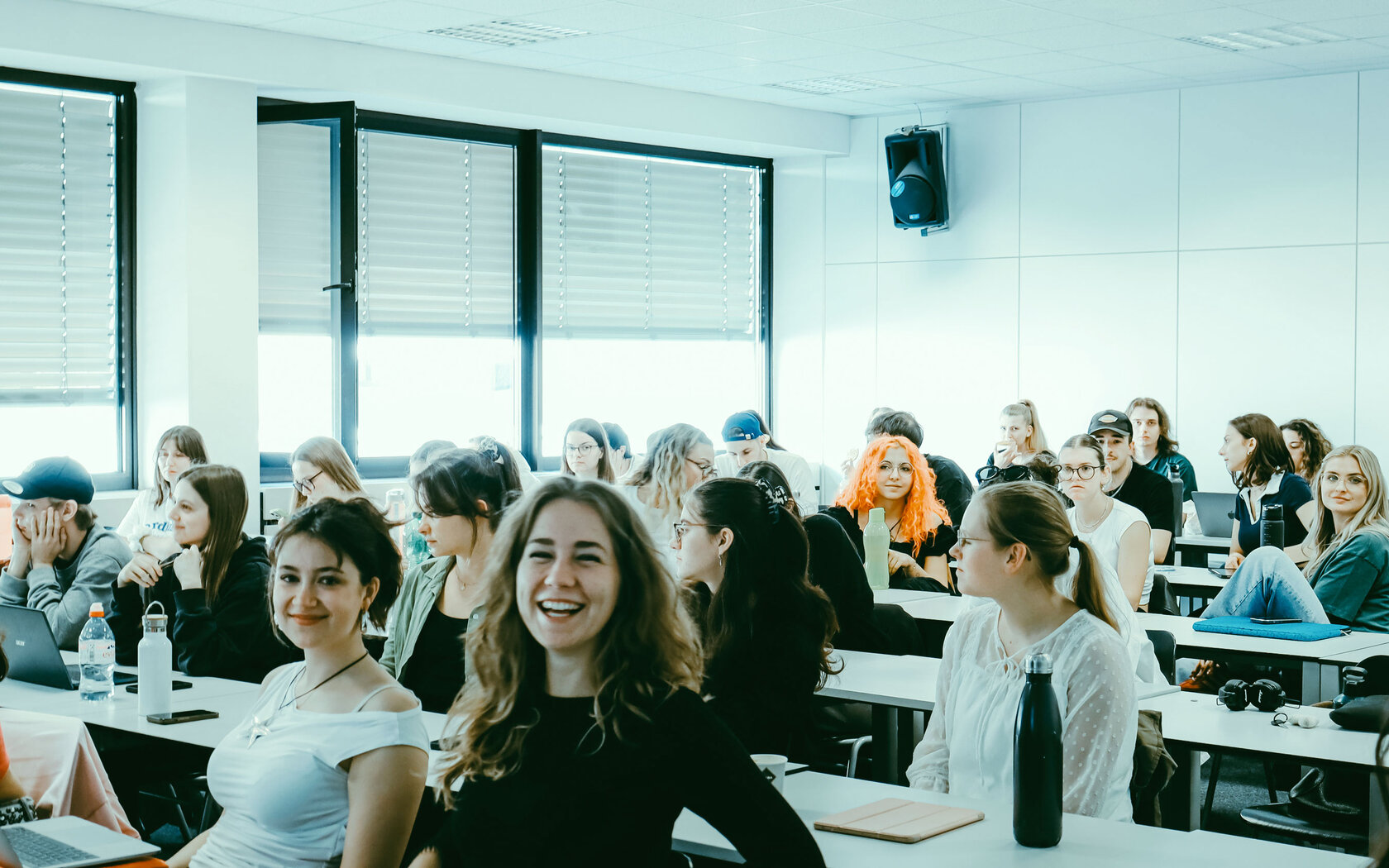 Studierende während der Veranstaltung zum Praxissemester