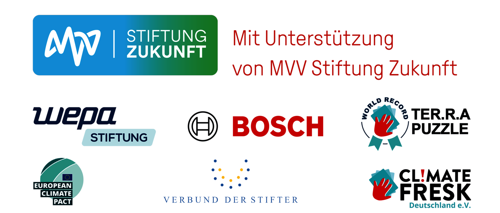 Logos der Sponsoren des TER.R.A Puzzle