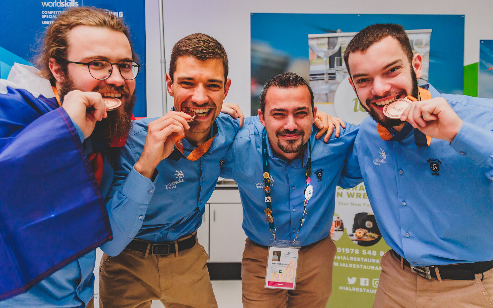 deutsch-französiches Team deutsch-französisches Team mit Bronze-Medaille bei Wordskills-Wettbewerb