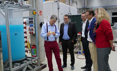 Prof. Dr. Michael Kauffeld und Stifter der Stiftungsprofessur Wärmepumpen
