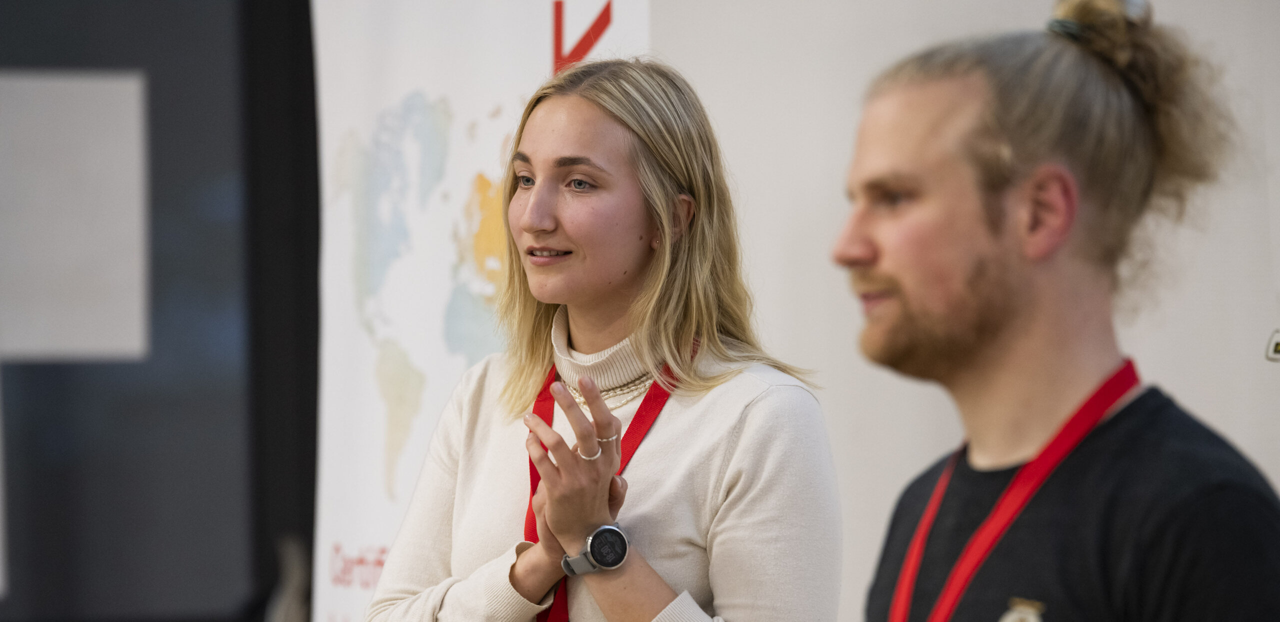 Teilnehmer des CIIC bei der Projektpräsentation