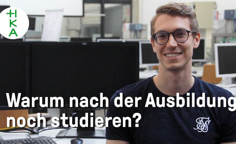 Lukas berichtet über sein Studium nach der Ausbildung