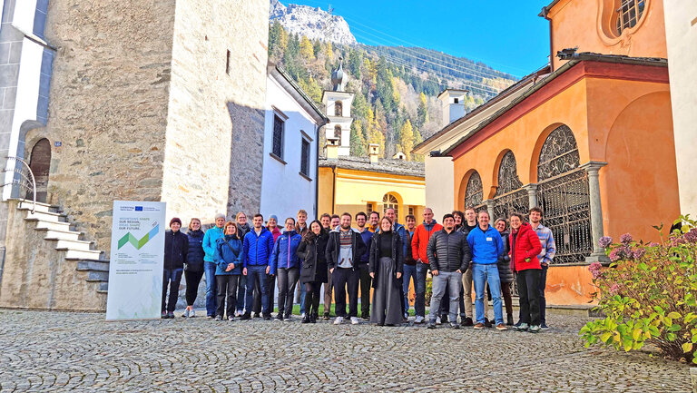 Teilnehmer:innen beim Kickoff-Meeting Mitte November des internationalen Forschungsprojekts „Waterwise“ im Schweizer Poschiavo