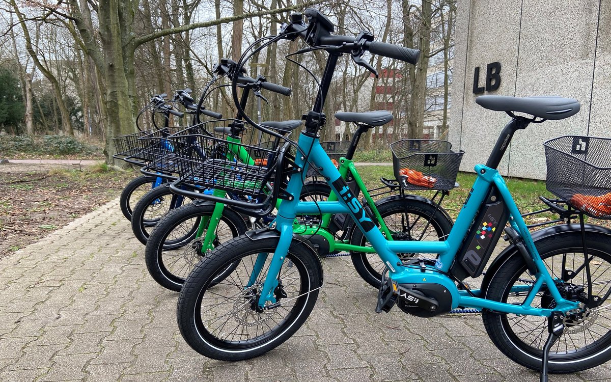 row of HKA e-bikes