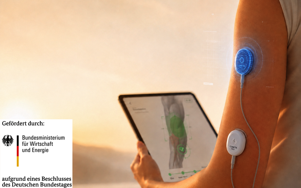Musclie ID Arm tablet AR Sensor Muskel