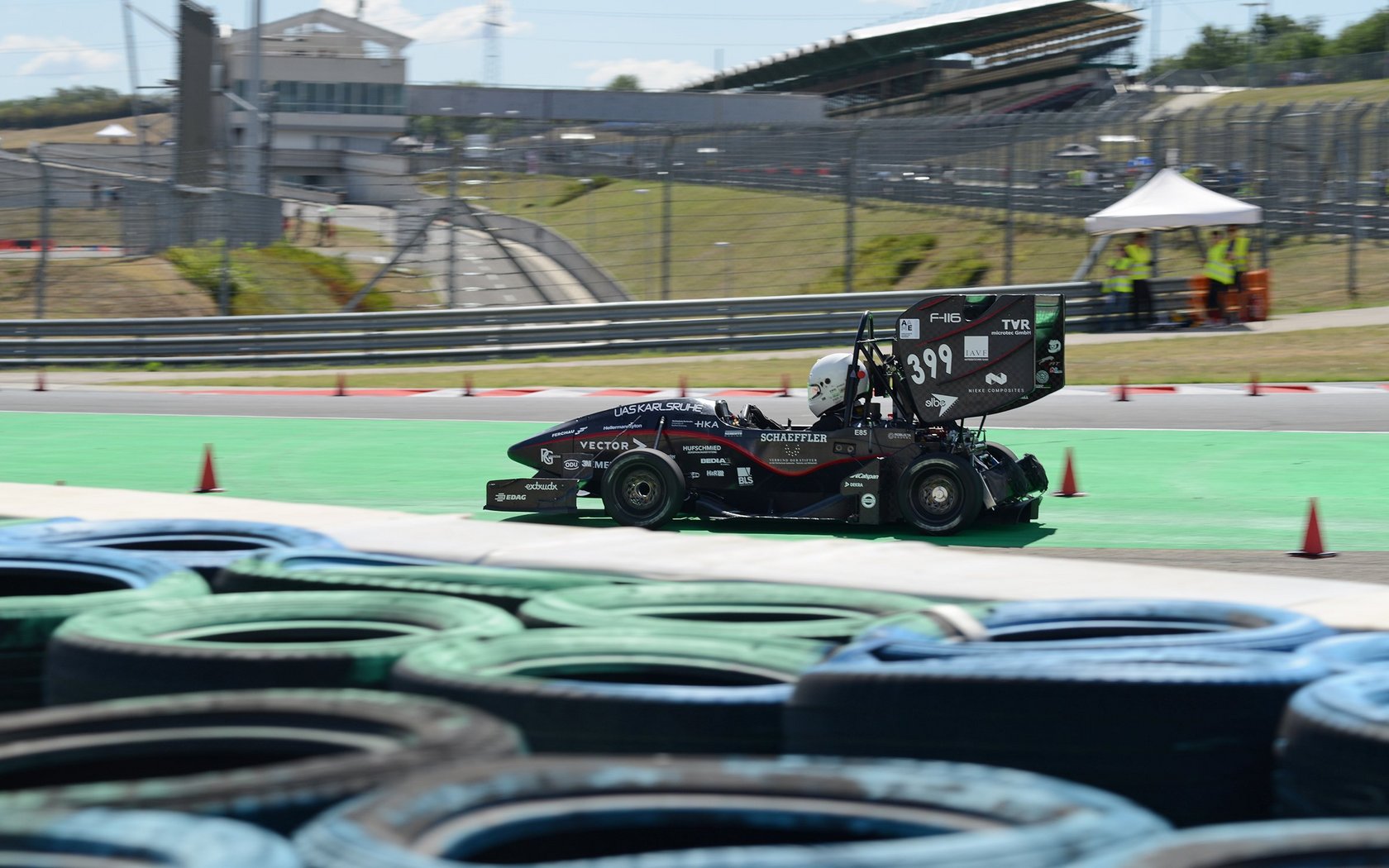 HKA race car on the track