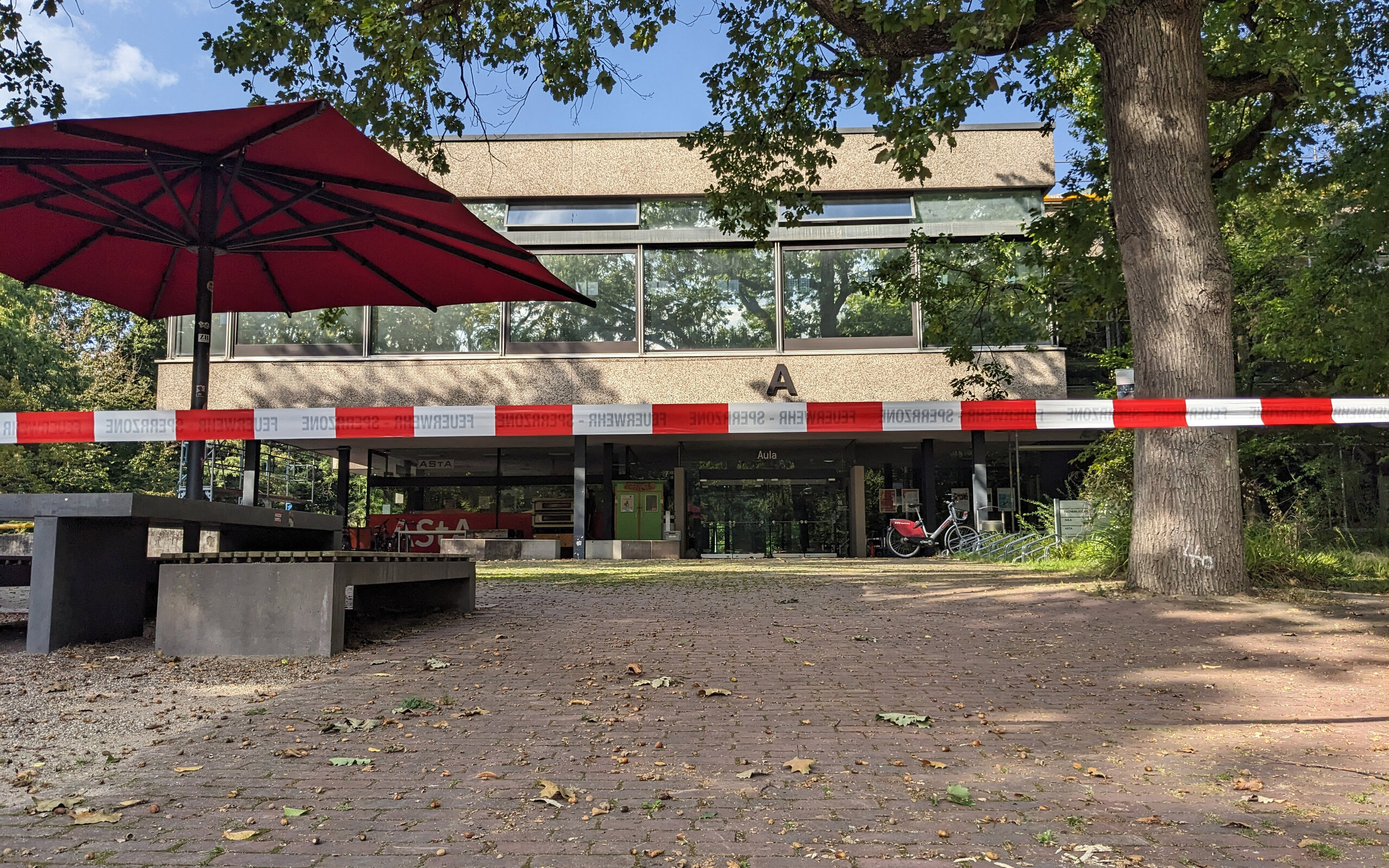 Feuerwehreinsatz an der HKA