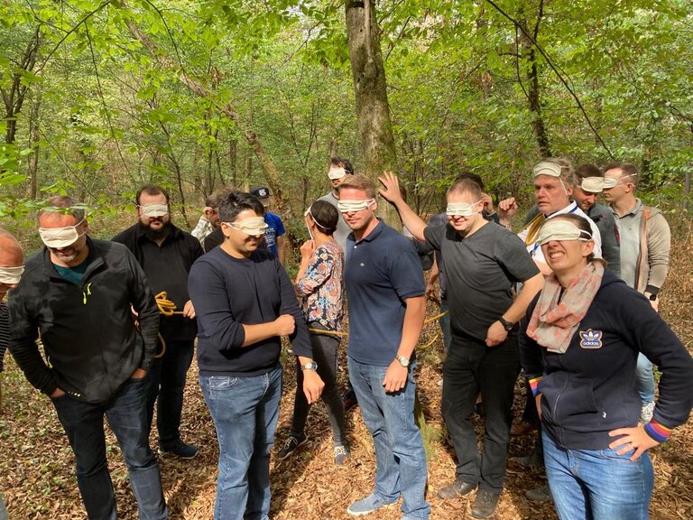 Letzte Teambuilding-Aktivität mit Frank Hoffmann