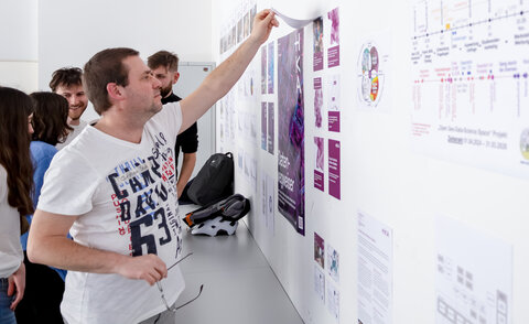 Ausstellung der Projektergebnisse im Rahmen des Workshops.