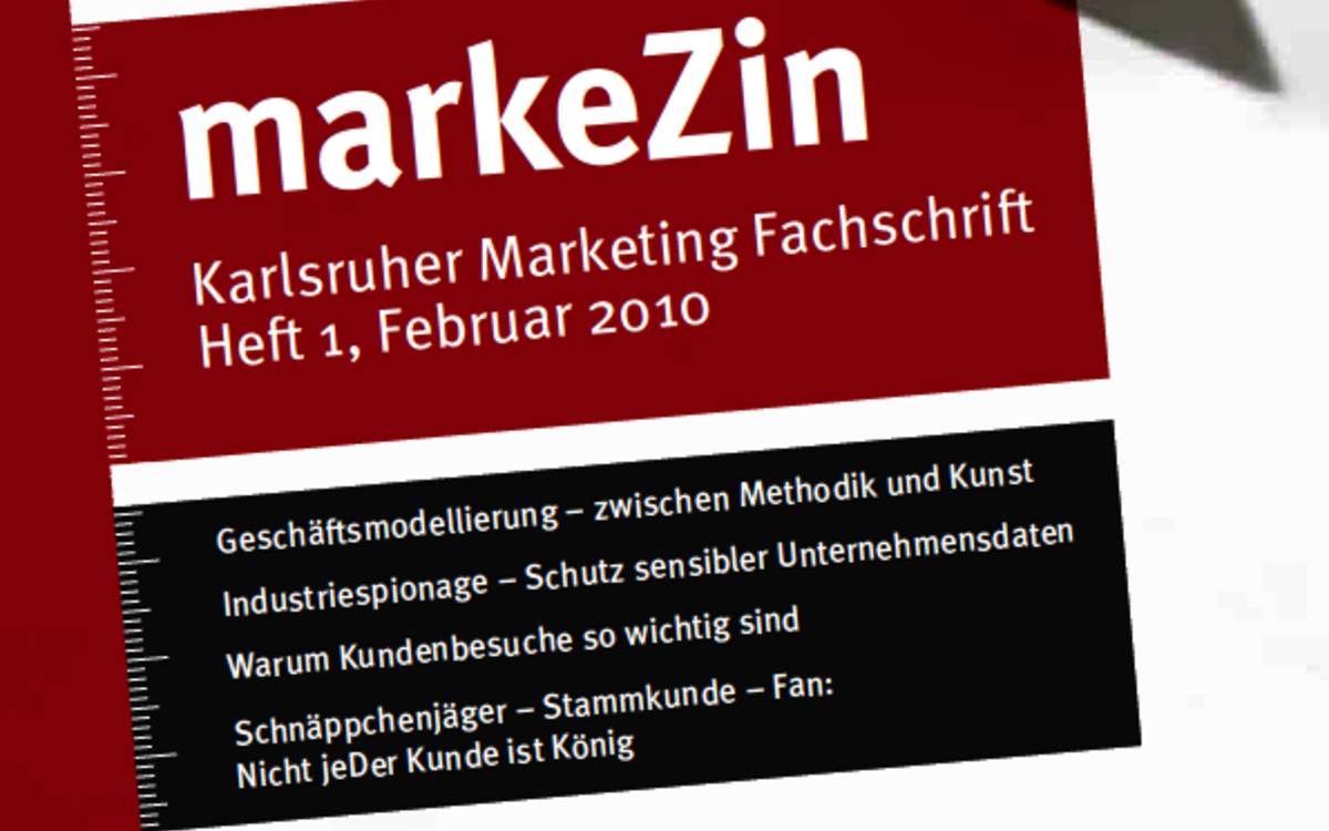 [Translate to English:] markeZin Heft 1 Cover