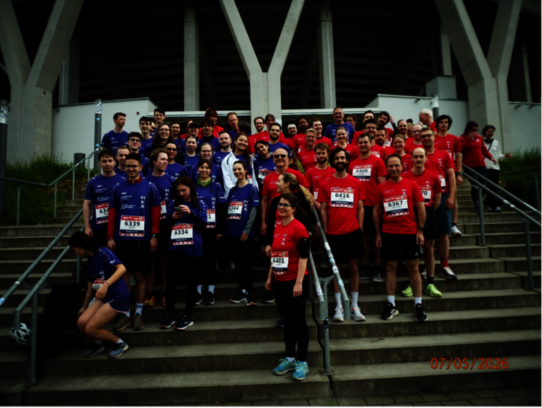 Teilnehmer*innen des B2RUN der HKA.