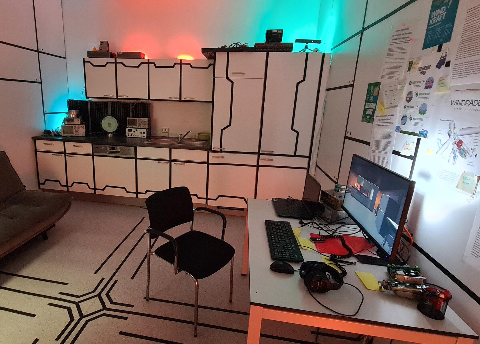 „Blackout“, Rauminstallation mit Videospiel 