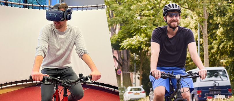 Unterschiede im Fahrverhalten zwischen Fahrradsimulation und realer Verkehrsinteraktion sind Gegenstand des Projekts DataBikeSim