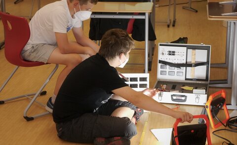 Experiment Solarzellen Bruchsal 2021